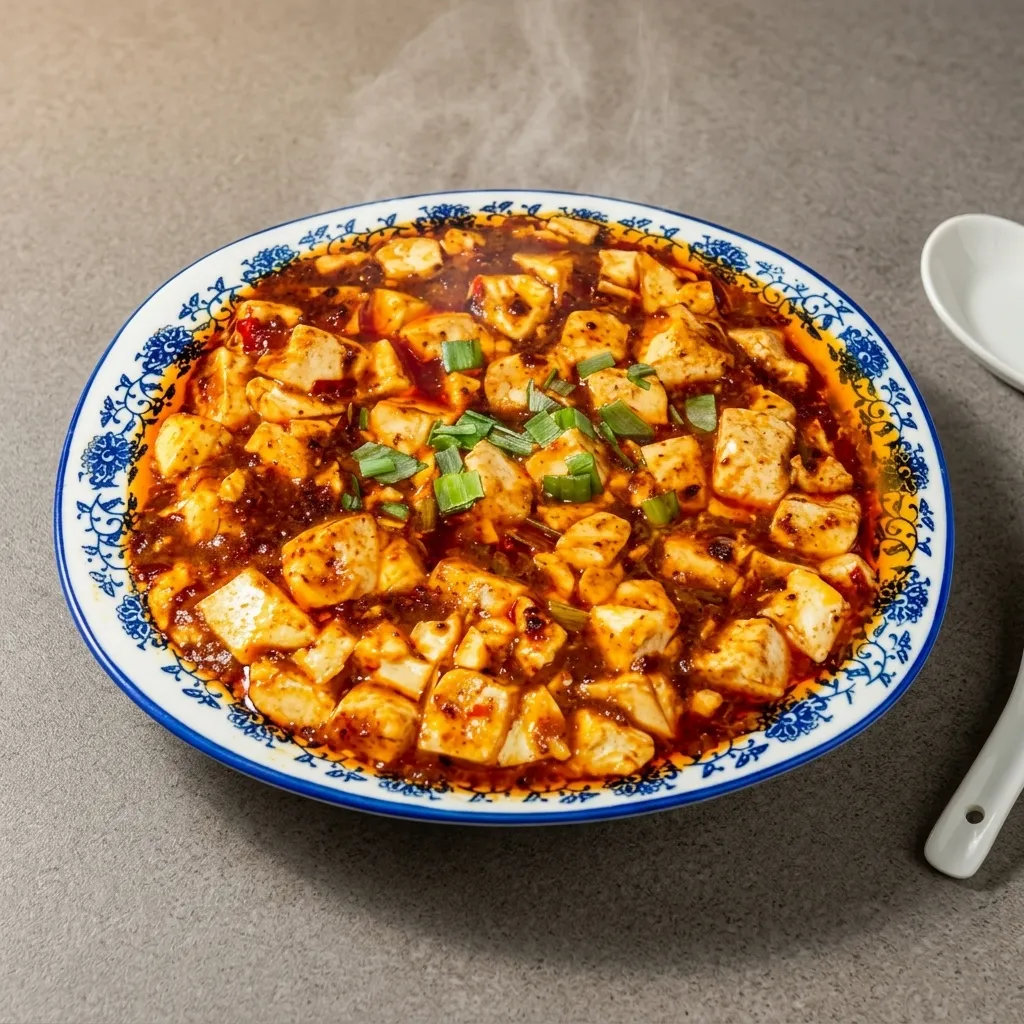 Spicy Sichuan Mapo Tofu in London, Ontario at Lucky Cat